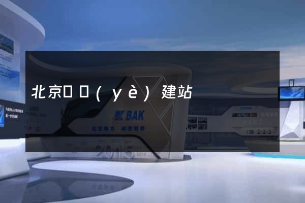 北京專業(yè)建站