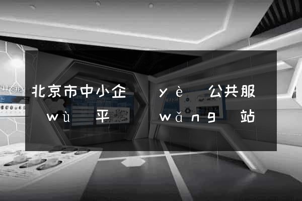 北京市中小企業(yè)公共服務(wù)平臺網(wǎng)站