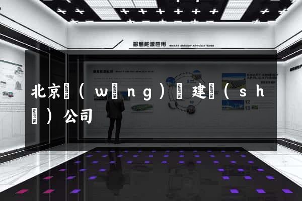 北京網(wǎng)頁建設(shè)公司