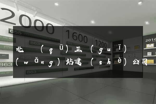 北侖區(qū)正規(guī)網(wǎng)站建設(shè)公司