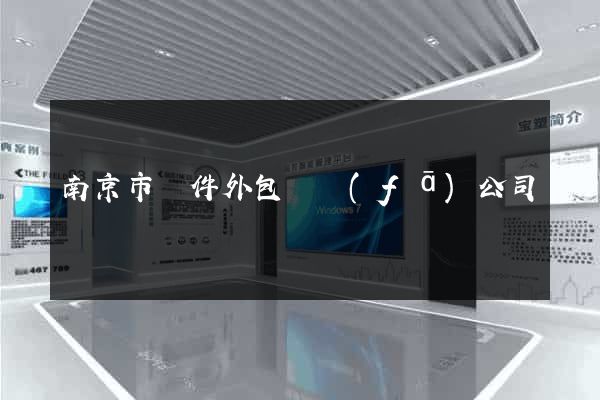 南京市軟件外包開發(fā)公司