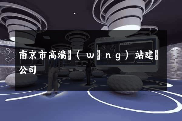 南京市高端網(wǎng)站建設公司