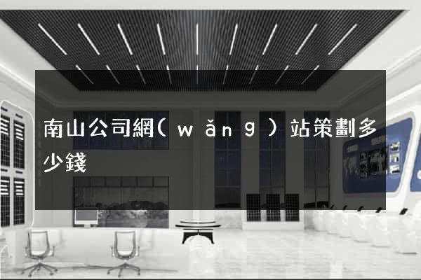南山公司網(wǎng)站策劃多少錢