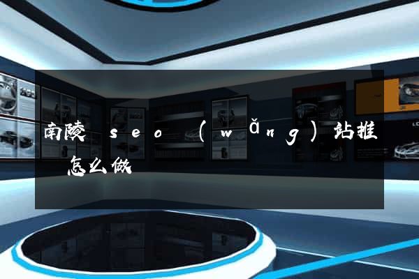 南陵縣seo網(wǎng)站推廣怎么做