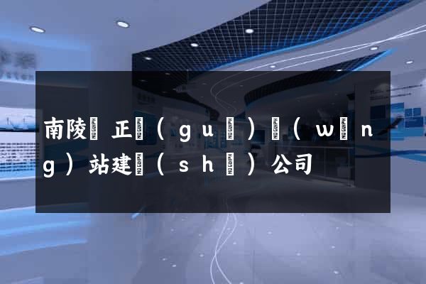 南陵縣正規(guī)網(wǎng)站建設(shè)公司