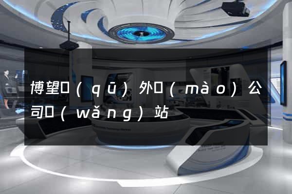 博望區(qū)外貿(mào)公司網(wǎng)站