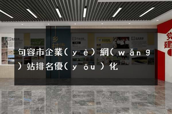 句容市企業(yè)網(wǎng)站排名優(yōu)化