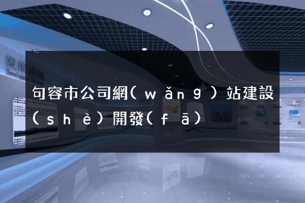 句容市公司網(wǎng)站建設(shè)開發(fā)