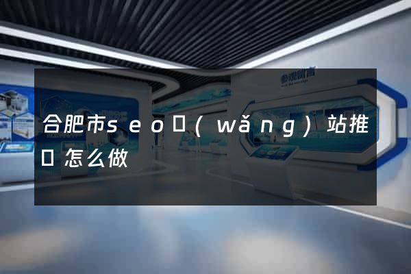 合肥市seo網(wǎng)站推廣怎么做