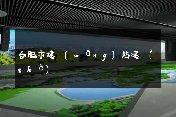 合肥市建網(wǎng)站建設(shè)