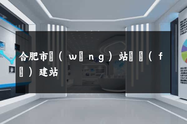 合肥市網(wǎng)站開發(fā)建站
