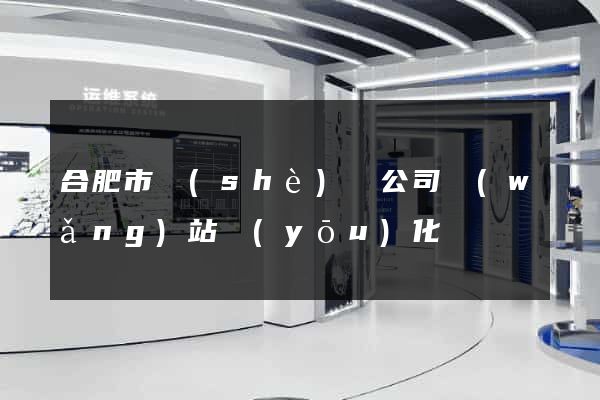 合肥市設(shè)計公司網(wǎng)站優(yōu)化