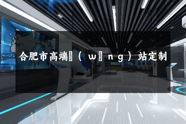 合肥市高端網(wǎng)站定制