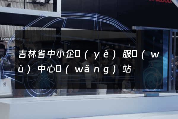 吉林省中小企業(yè)服務(wù)中心網(wǎng)站