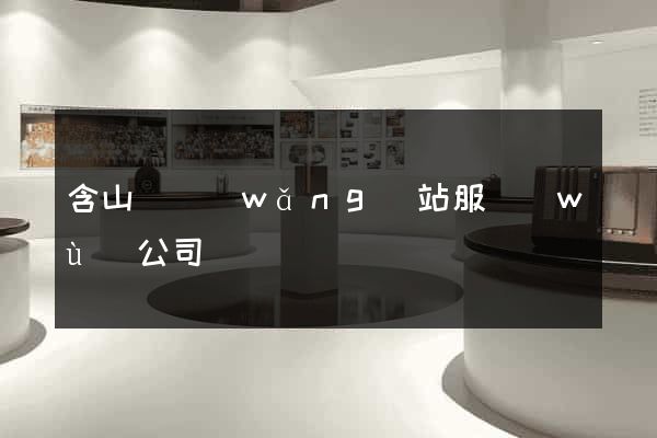 含山縣網(wǎng)站服務(wù)公司