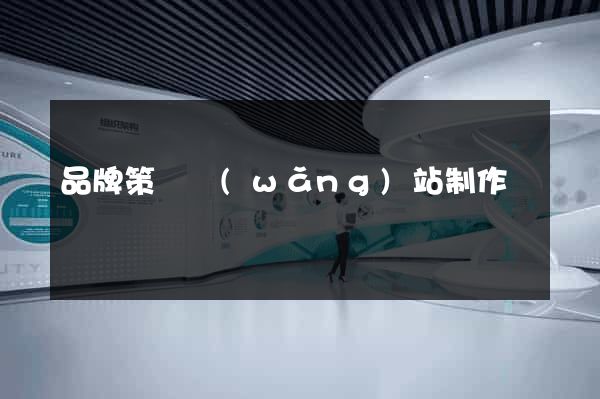 品牌策劃網(wǎng)站制作