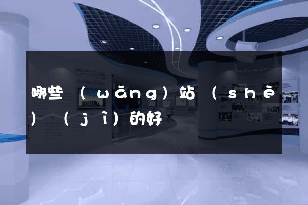 哪些網(wǎng)站設(shè)計(jì)的好