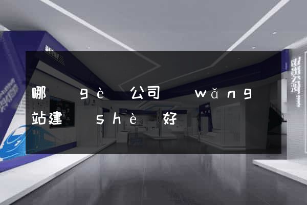 哪個(gè)公司網(wǎng)站建設(shè)好