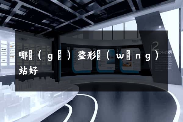 哪個(gè)整形網(wǎng)站好