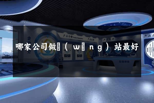 哪家公司做網(wǎng)站最好
