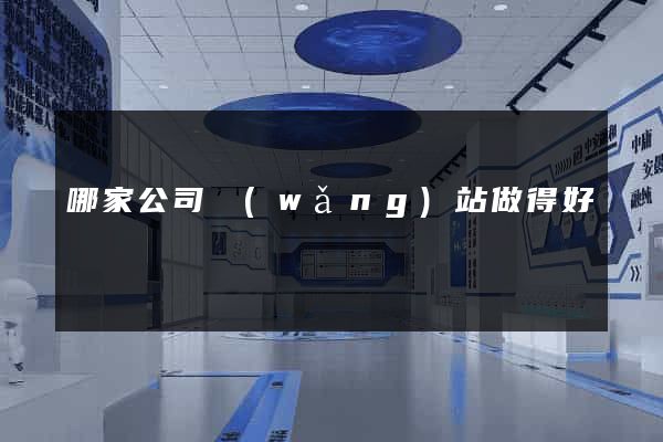 哪家公司網(wǎng)站做得好