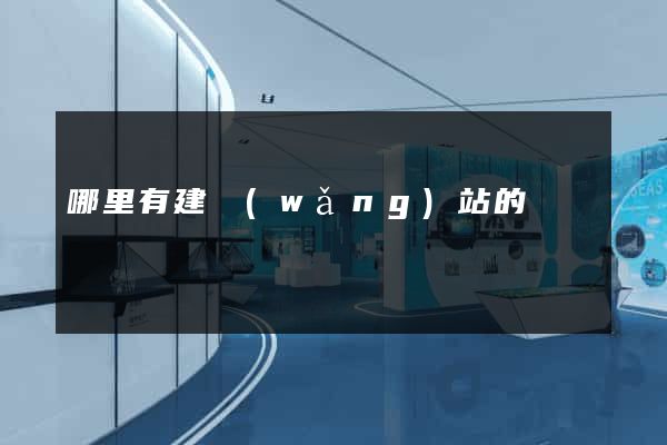 哪里有建網(wǎng)站的