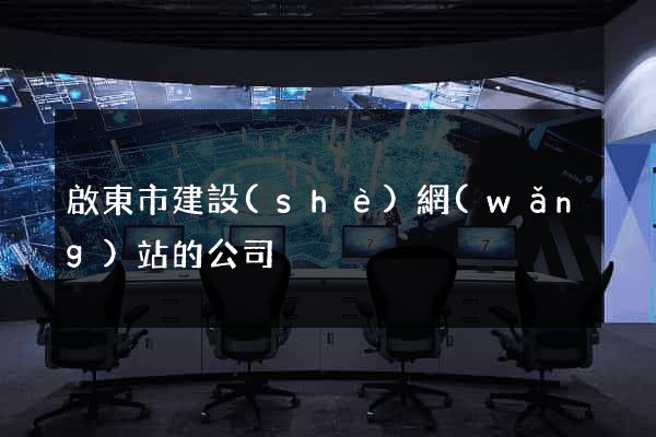 啟東市建設(shè)網(wǎng)站的公司