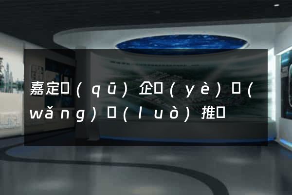 嘉定區(qū)企業(yè)網(wǎng)絡(luò)推廣