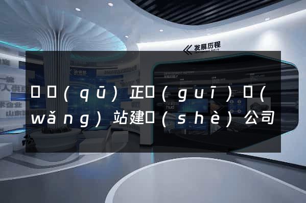 園區(qū)正規(guī)網(wǎng)站建設(shè)公司