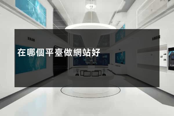 在哪個平臺做網站好