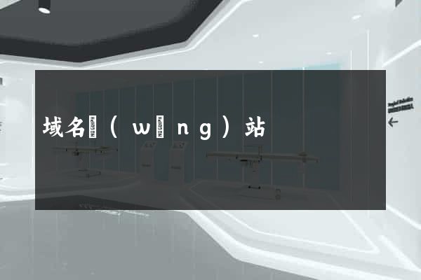 域名網(wǎng)站