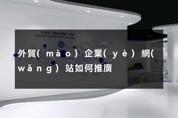 外貿(mào)企業(yè)網(wǎng)站如何推廣