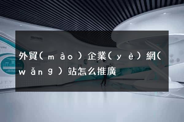 外貿(mào)企業(yè)網(wǎng)站怎么推廣