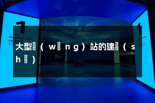 大型網(wǎng)站的建設(shè)