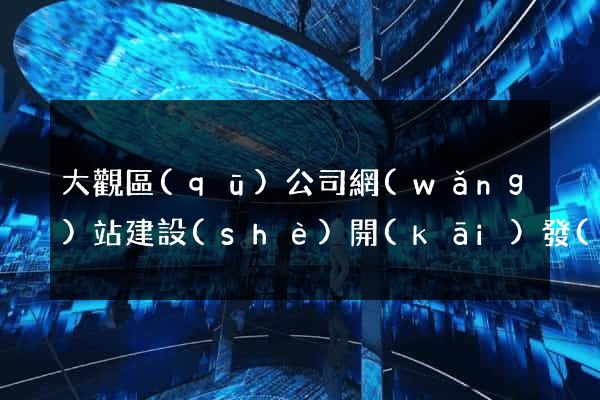 大觀區(qū)公司網(wǎng)站建設(shè)開(kāi)發(fā)