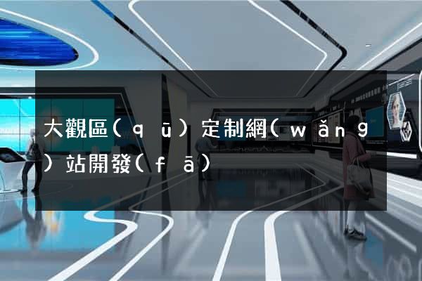 大觀區(qū)定制網(wǎng)站開發(fā)