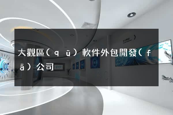 大觀區(qū)軟件外包開發(fā)公司