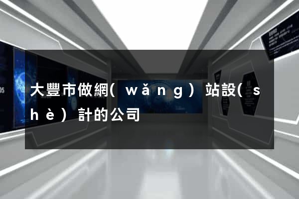 大豐市做網(wǎng)站設(shè)計的公司