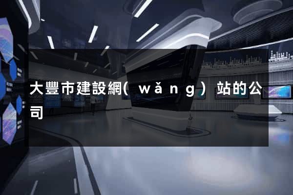 大豐市建設網(wǎng)站的公司