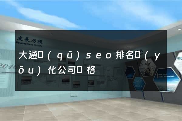 大通區(qū)seo排名優(yōu)化公司價格