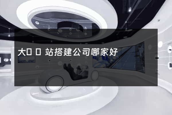 大連網站搭建公司哪家好