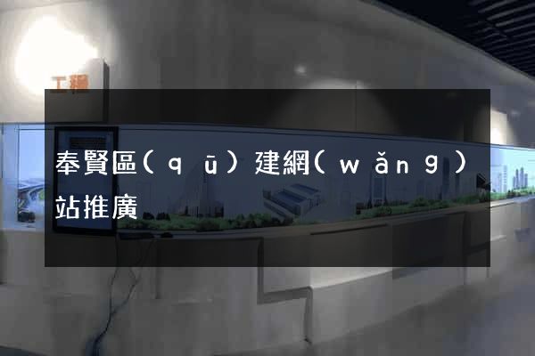 奉賢區(qū)建網(wǎng)站推廣
