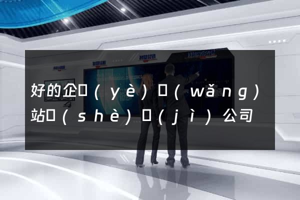 好的企業(yè)網(wǎng)站設(shè)計(jì)公司