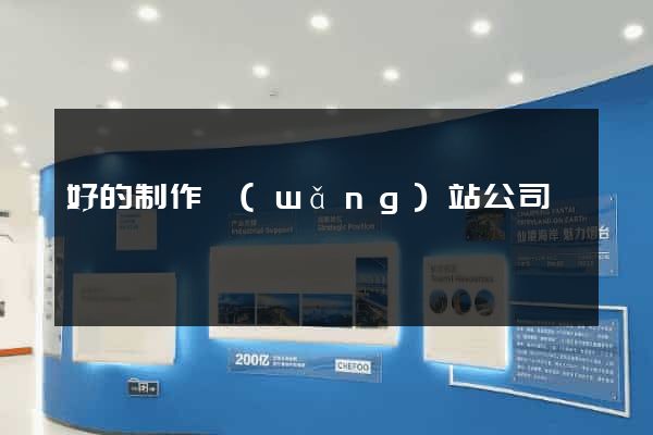 好的制作網(wǎng)站公司
