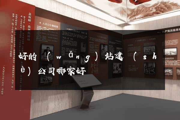 好的網(wǎng)站建設(shè)公司哪家好