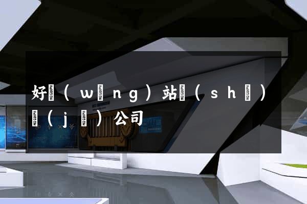 好網(wǎng)站設(shè)計(jì)公司