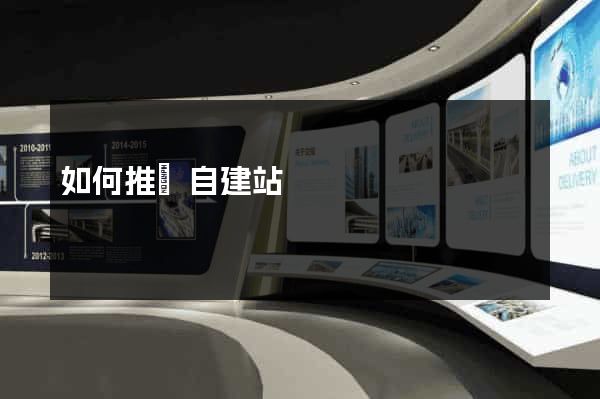 如何推廣自建站