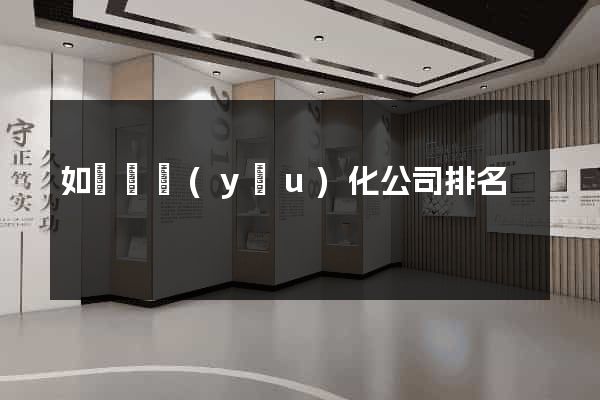 如東縣優(yōu)化公司排名