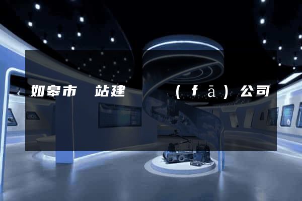 如皋市網站建設開發(fā)公司