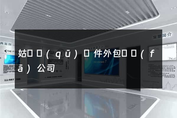 姑蘇區(qū)軟件外包開發(fā)公司